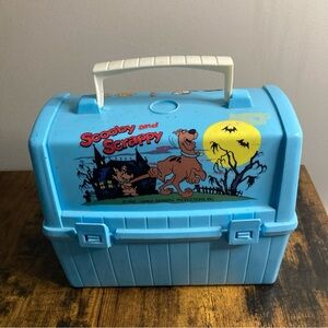 Vintage 1980 Hanna- Barbera Scooby Doo Flinstones Lunch Box Thermos With Lid